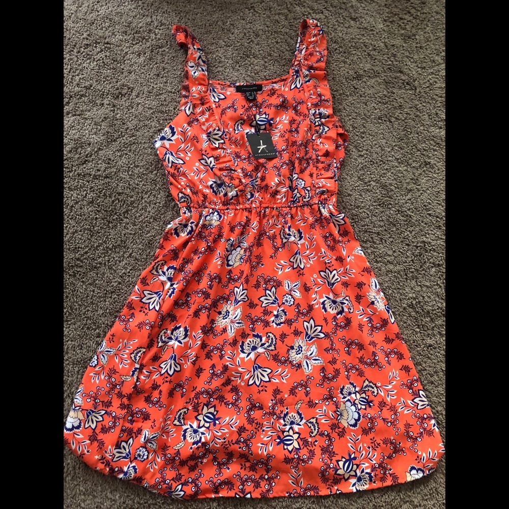 Orange floral sundress NWT